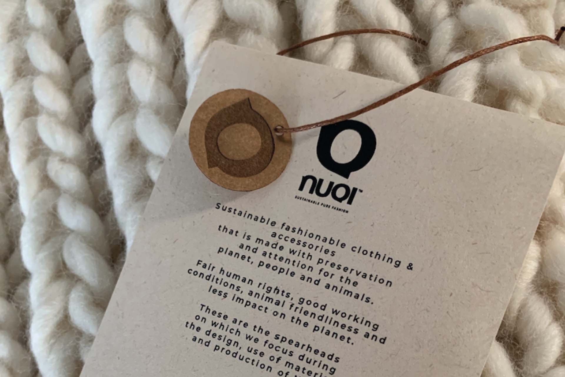 Nuqi slow fashion producten gemaakt van duurzame materialen